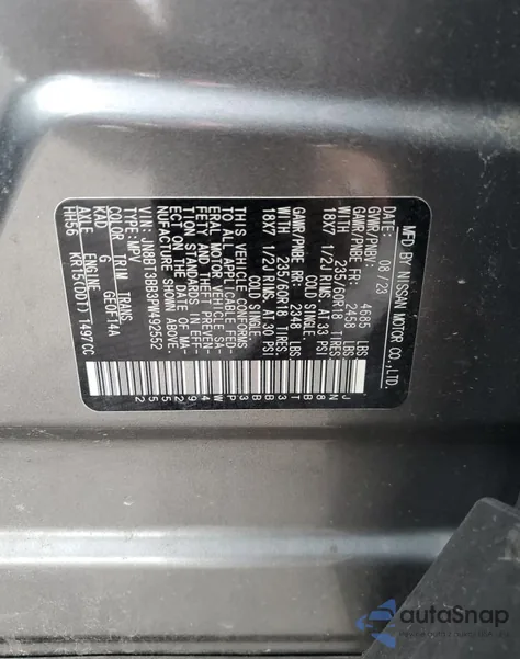 2023 Nissan Rogue Sv from USA, damaged, VIN JN8BT3BB3PW492552